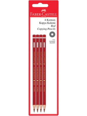 Faber-Castell Faber Castell 4 Kırmızı Kopya Boya Kalemi