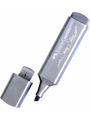 Faber-Castell Faber Castell 1546 Fosforlu Metali?k Gümüş Kalem