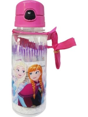 Hakan Çanta Trendbizim Frozen Şeffaf Suluk Okul Matara 500 ml Sağlığa Uygun