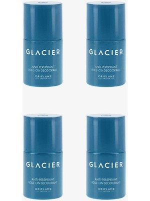 Oriflame Glacier Anti Perspirant Roll-On Deodorant 50ML 4'lü Set