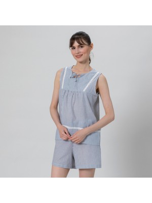 Chakra Nella Pijama Takımı  Marin Mavi