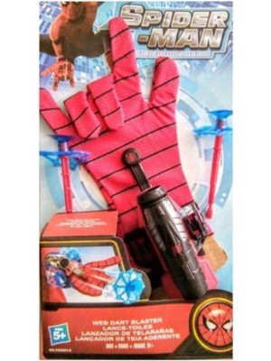 Marvel Spiderman Ağ Şeklinde Ok Atan Eldiven - Örümcek Adam Figürlü Ağ Atan Eldiven - Oyuncak Eldiven