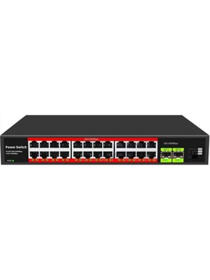 Uranıum POE-G2402SFP-300W 24 Port Gıgabıt+2xgb Sfp Uplınk Rackmount Poe Swıtch (Realtek Chıpset)