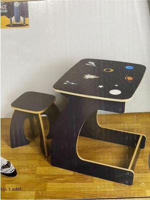EC Shop Bigahome Çocuk Space Uzay Aktivite Masası ve Tabure