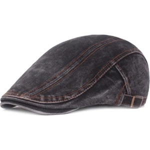 Yıkanmış Denim Bere Retro Ördek Dili Şapka (Yurt Dışından)