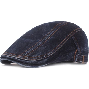 Yıkanmış Denim Bere Retro Ördek Dili Şapka (Yurt Dışından)