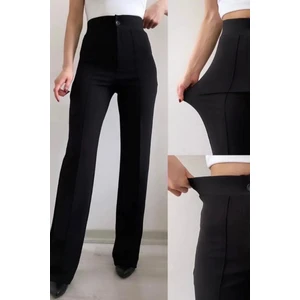 Kadınyüksek Bel Nervür Dikişli Toplarlayıcı Pantolon