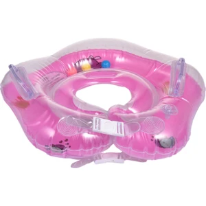 Kız Bebek Yüzme Boyun Simidi Emniyet Kilitli Pembe Renk