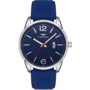 Lacivert Silikon Kordon Erkek Kol Saati F11316D-L