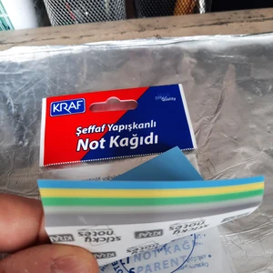 Şeffaf Yapışkanlı Not Kağıdı