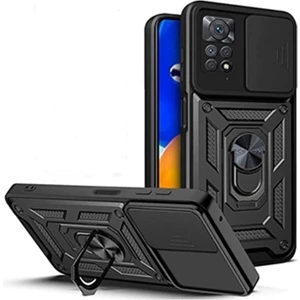 Xiaomi Redmi Note 12 Pro Kılıf Kamera Korumalı Sürgülü Yüzüklü Pars