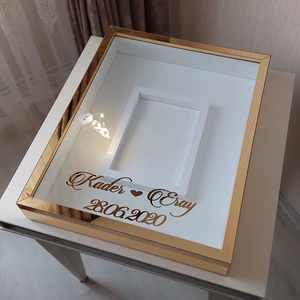 Verda Çerçeve 40X50 cm Beyaz Gül Anı Çerçevesi! Fotoğraf Çerçevesi! Gül Anı Çerçevesi