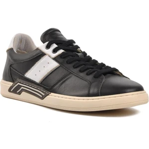 221160 Siyah  Deri Erkek Sneaker