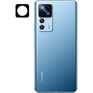 Xiaomi Mi 12T Pro Kamera Lens Koruyucu 3D Kavisli Kenar Siyah Kamera Camı