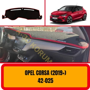 A3D Torpido Koruma Opel Corsa 2019 + Ön Göğüs / Panel /  Torpido Koruması - Kılıfı - Halısı