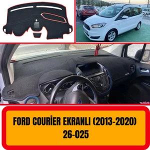 A3D Torpido Koruma Ford Courier (2013-2020) Ekranlı Ön Göğüs / Panel /  Torpido Koruması - Kılıfı - Halısı