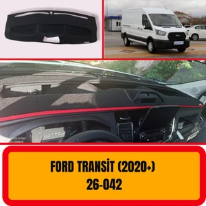 A3D Torpido Koruma Ford Transit 2020+ Ön Göğüs / Panel /  Torpido Koruması - Kılıfı - Halısı