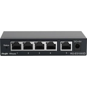 - Reyee RG-ES105GD 5 Portlu, 10/100/1000 Gigabit, Tak Çalıştır Switch, Metal Kasa