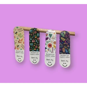 Genç Girişimci Kuşe Sticker - Beni Aç- (2.7x1.5 Cm) 40 Adet