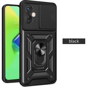 Tecno Spark 9 Pro Kılıf Ultra Korumalı Yüzüklü Manyetik Sürgülü Vega Kapak