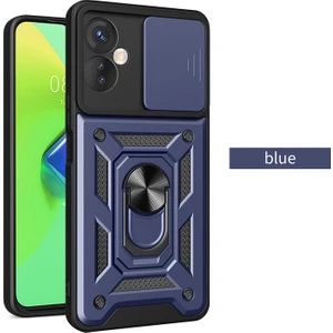 Tecno Camon 19 Kılıf Ultra Korumalı Yüzüklü Manyetik Sürgülü Vega Kapak