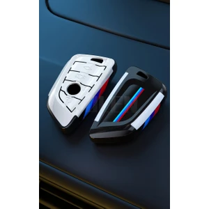 İdeal Aksesuar Bmw Anahtarlık Beyaz Detaylı Anahtar Kılıfı Sert Plastik Şık Tasarım G x Serisi Uyum Car Keychain