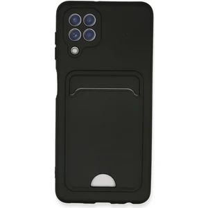 Samsung Galaxy M22 Kılıf Kelvin Kartvizitli Silikon - Siyah 300099