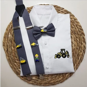 Cool Bebe  Konseptli Askı Papyon Gömlek