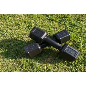 1 kg x 2 Adet Dambıl Vinyl Kaplı Dumbell Ağırlık Siyah