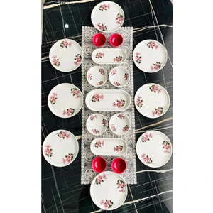 Venüs Home Kar Çiçeği 8 Kişilik 19 Parça Kahvaltı Takımı