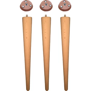 Vera Hediyelik Eşya 3'lü Ahşap Ayak 37 cm Konik Sehpa Ayağı-Sandalye-Tabure-Masa Ayağı Çap:4,6cm UZUNLUK:37CM 3301000000442