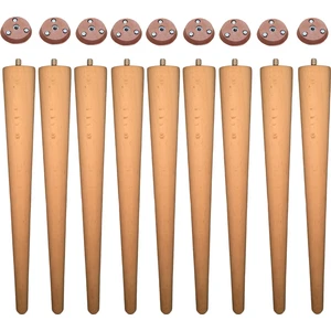 Vera Hediyelik Eşya 9'lu Ahşap Ayak 45 cm Konik Sehpa Ayağı-Sandalye-Tabure-Masa Ayağı Çap:4,6cm UZUNLUK:45CM 3301000000460