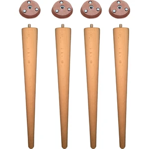 Vera Hediyelik Eşya 4'lü Ahşap Ayak 49 cm Konik Sehpa Ayağı-Sandalye-Tabure-Masa Ayağı Çap:4,6cm UZUNLUK:49CM 3301000000449