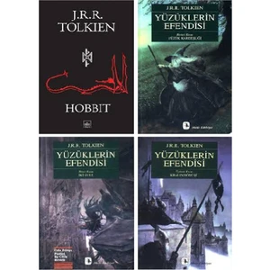 Hobbit - Yüzüklerin Efendisi: Yüzük Kardeşliği - İki Kule - Kralın Dönüşü - J. R. R. Tolkien - 4 Kitap Set