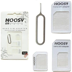 Noosy Micro, Nano, Normal Sim Kart Dönüştürücü Adaptör + Iğne