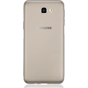 Samsung Galaxy J5 Prime (G570) Kılıf Soft Silikon Şeffaf-Siyah Arka Kapak