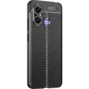 Xiaomi Redmi 12C Kılıf Deri Desenli Lux Niss Silikon
