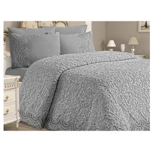 Dantelli Gelin Battaniye Seti Fransız Güpürlü Özel Çantasında