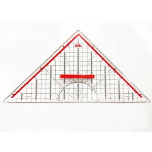 Geoderik Üçgen Cetvel 32 cm Ekstra Tutuculu Ölçekli