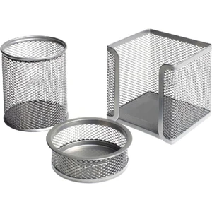 Lotte Metal Perfore 3`lü Set Silver