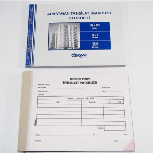 Apartman Tahsilat Makbuzu Otokopili 50X2 3'lü