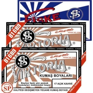 Kumaş Boyası Açık Kahve 2pk+Fiske Sabitleme 1pk