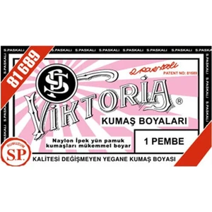 Kumaş Boyası Pembe (Adet) Viktoria
