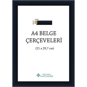 Selçuklu Sanat A4 Çerçeve 1. Sınıf 22MM Pvc (Renk: Siyah)
