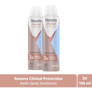 Clinical Protection Kadın Sprey Deodorant Confidence 96 Saat Koruma 150 ml X2