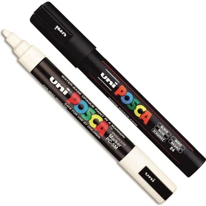 Posca 5m Boyama Markörü Siyah Beyaz 2'li Set