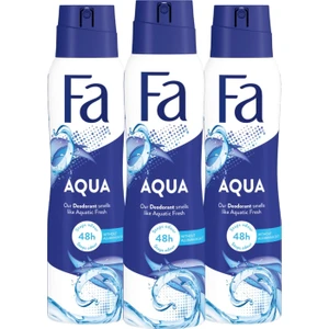 Aqua Deodorant 150 ml x 3 Adet