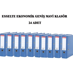 Ekonomik Mavi Geniş Klasör 24 Adet