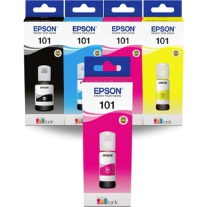 101 Ecotank L6260 Orjinal Mürekkep kartuş Takımı BK127ML. Cym 70ML. + 1 Kırmızı
