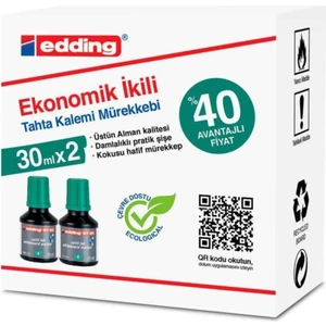 BT30 Tahta Kalem Mürekkebi Damlalıklı Ekonomik 30 ml Yeşil (2 Li Paket)